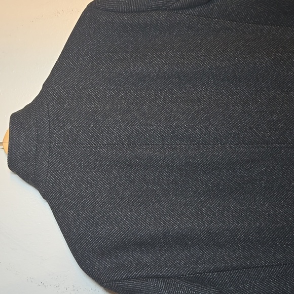 Club Monaco Men Loukas Herringbone Funnel Neck Wool Coat Medium NWOT - Picture 10 of 17